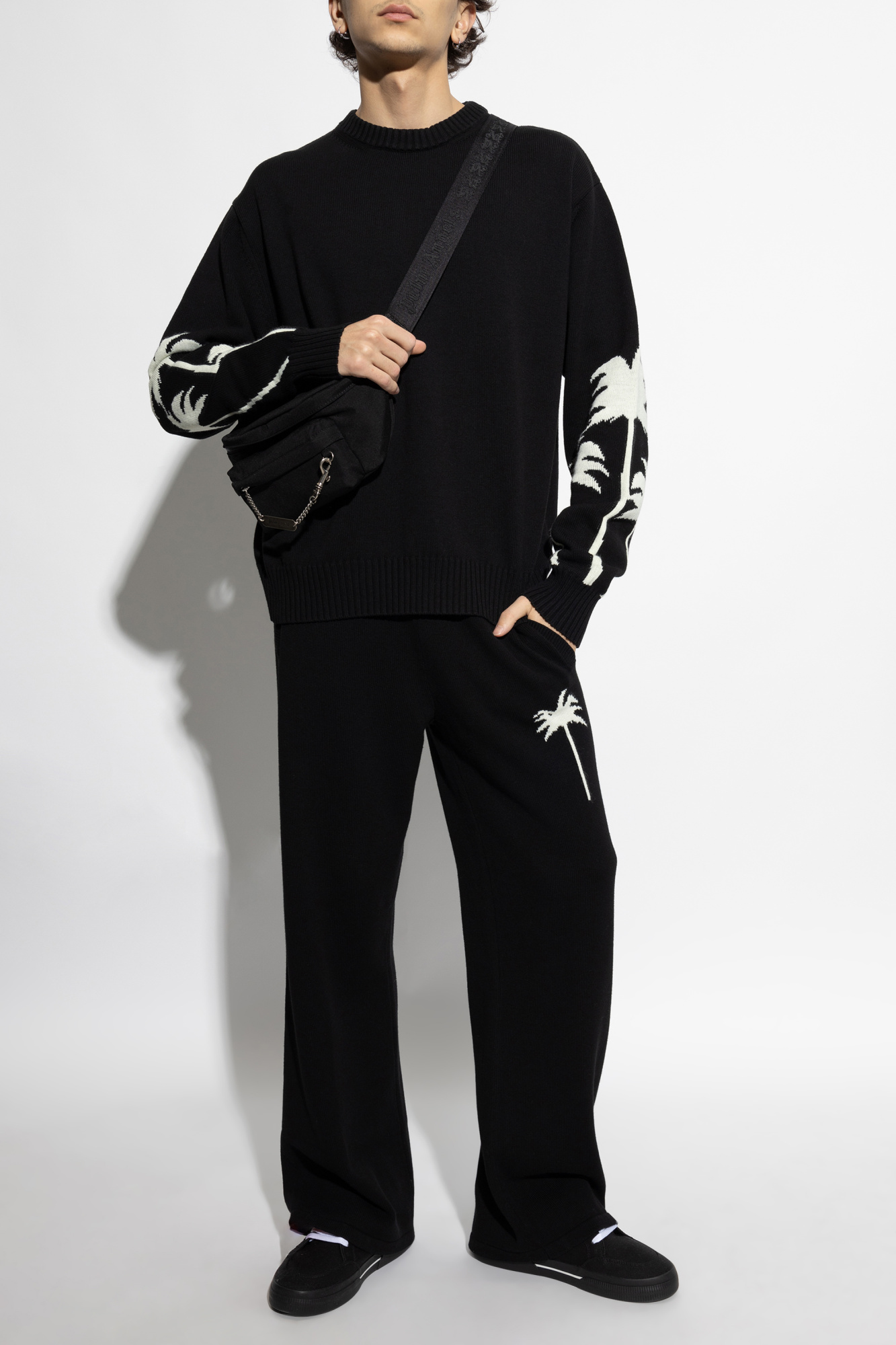 パンツ PALM ANGELS Woman Pants Black PWHG021E23KNI001 1001 PALM ANGELS | Classic Track Pants | Women | Black 1001